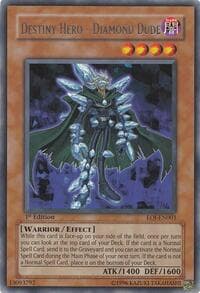 Destiny Hero - Diamond Dude - Enemy of Justice - YuGiOh card