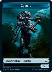 Zombie (004) // Zombie (005) Double-Sided Token - Commander: Innistrad: Midnight Hunt - Magic: The Gathering card