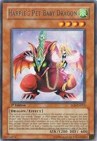 Harpie's Pet Baby Dragon - Enemy of Justice - YuGiOh card