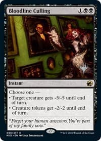 Bloodline Culling - Promo Pack: Innistrad: Midnight Hunt - Magic: The Gathering card