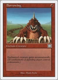 Burrowing - Classic Sixth Edition - Magic: The Gathering card
