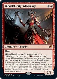 Bloodthirsty Adversary - Promo Pack: Innistrad: Midnight Hunt - Magic: The Gathering card