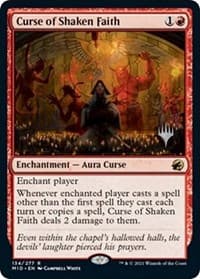 Curse of Shaken Faith - Promo Pack: Innistrad: Midnight Hunt - Magic: The Gathering card