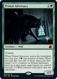 Primal Adversary - Promo Pack: Innistrad: Midnight Hunt - Magic: The Gathering card