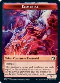 Elemental Token - Innistrad: Midnight Hunt - Magic: The Gathering card