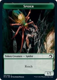 Spider Token - Innistrad: Midnight Hunt - Magic: The Gathering card