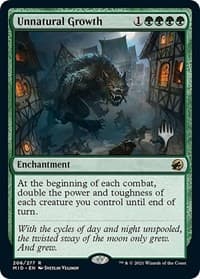 Unnatural Growth - Promo Pack: Innistrad: Midnight Hunt - Magic: The Gathering card