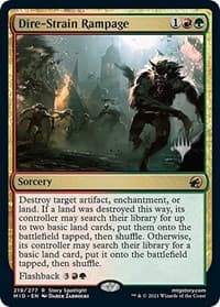 Dire-Strain Rampage - Promo Pack: Innistrad: Midnight Hunt - Magic: The Gathering card