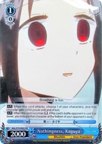 Nothingness, Kaguya - Kaguya-sama: Love is War - Weiss Schwarz card