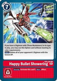 Happy Bullet Showering - Double Diamond - Digimon Card Game card