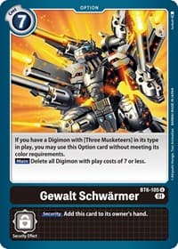 Gewalt Schwarmer - Double Diamond - Digimon Card Game card