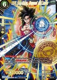 SS4 Son Goku, Beyond All Limits (Alternate Art Set 2021 Vol. 3) - Tournament Promotion Cards - Dragon Ball Super: Masters card