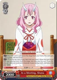 In a Meeting, Shuna - That Time I Got Reincarnated as a Slime Vol.2 - Weiss Schwarz card