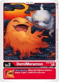 DemiMeramon - Double Diamond - Digimon Card Game card