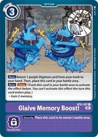 Glaive Memory Boost! - Double Diamond - Digimon Card Game card