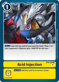 Acid Injection - Double Diamond - Digimon Card Game card