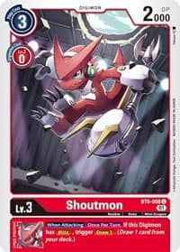 Shoutmon - Double Diamond - Digimon Card Game card