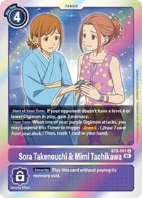 Sora Takenouchi & Mimi Tachikawa - Double Diamond - Digimon Card Game card