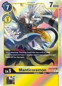 Manticoremon - Double Diamond - Digimon Card Game card