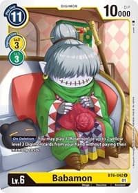Babamon - Double Diamond - Digimon Card Game card