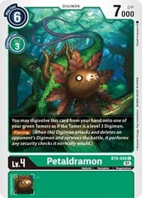 Petaldramon - Double Diamond - Digimon Card Game card