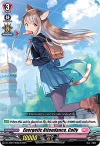 Energetic Attendance, Calfy - D-LTD01: Ahoy! Lyrical Monasterio! - Cardfight Vanguard card