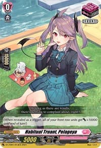 Habitual Truant, Pelageya - D-LTD01: Ahoy! Lyrical Monasterio! - Cardfight Vanguard card
