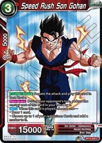 Speed Rush Son Gohan - Saiyan Showdown - Dragon Ball Super: Masters card