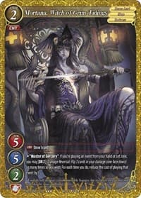 Mortana, Witch of Grim Tidings - Aces of the Cosmos, Assemble! - Gate Ruler card