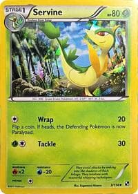 Servine - 3/114 (Cracked Ice Holo) - Miscellaneous Cards & Products - Pokemon card