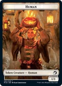 Human // Treefolk Double-Sided Token - Innistrad: Midnight Hunt - Magic: The Gathering card