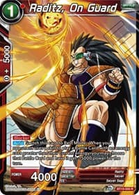 Raditz, On Guard - Saiyan Showdown - Dragon Ball Super: Masters card