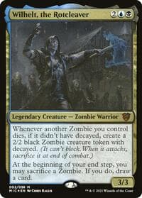Wilhelt, the Rotcleaver (Display Commander) - Thick Stock - Commander: Innistrad: Midnight Hunt - Magic: The Gathering card