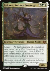Leinore, Autumn Sovereign (Display Commander) - Thick Stock - Commander: Innistrad: Midnight Hunt - Magic: The Gathering card