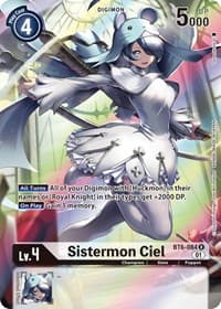 Sistermon Ciel (Alternate Art) - Double Diamond - Digimon Card Game card