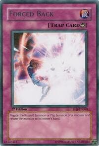 Forced Back - Enemy of Justice - YuGiOh card