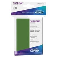 Gloss Sleeve - Supreme UX Sleeves Green (50-Pack) - Ultimate Guard Card Sleeves - Card Sleeves card