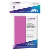 Gloss Sleeve - Supreme UX Sleeves Pink (50-Pack) - Ultimate Guard Card Sleeves - Card Sleeves card