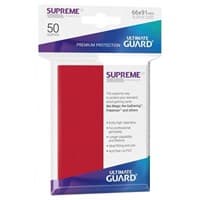 Gloss Sleeve - Supreme UX Sleeves Red (50-Pack) - Ultimate Guard Card Sleeves - Card Sleeves card