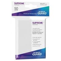 Gloss Sleeve - Supreme UX Sleeves White (50-Pack) - Ultimate Guard Card Sleeves - Card Sleeves card