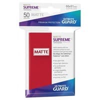 Matte Sleeve - Supreme UX Sleeves Red (50-Pack) - Ultimate Guard Card Sleeves - Card Sleeves card
