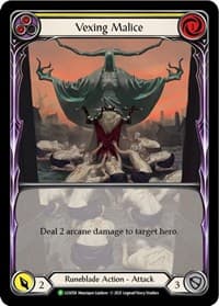 Vexing Malice (Yellow) (Extended Art) - LGS058 - Flesh and Blood: Promo Cards - Flesh and Blood TCG card
