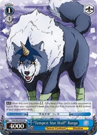 "Tempest Star Wolf" Ranga - That Time I Got Reincarnated as a Slime Vol.2 - Weiss Schwarz card