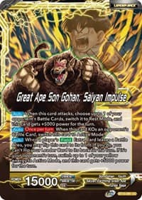 Son Gohan // Great Ape Son Gohan, Saiyan Impulse - Saiyan Showdown - Dragon Ball Super: Masters card