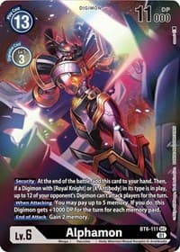 Alphamon (Alternate Art) - Double Diamond - Digimon Card Game card