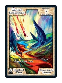Wartime Developments - Threshold of Time - Exodus TCG card