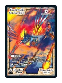 Crankwork Conflagration - Threshold of Time - Exodus TCG card
