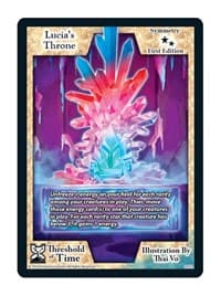 Lucia's Throne - Threshold of Time - Exodus TCG card