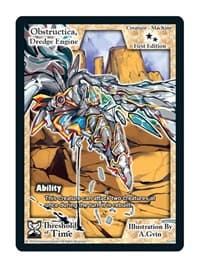 Obstructica, Dredge Engine - Threshold of Time - Exodus TCG card