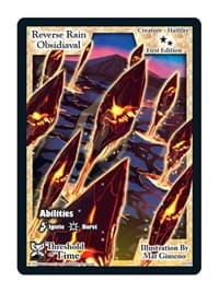 Reverse Rain Obsidiaval - Threshold of Time - Exodus TCG card